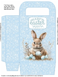 Image of cup605711_2153 - Blue Easter Bunny Gift Bag