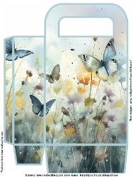 Butterfly Large Gift Bag with handles