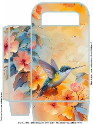 Hummingbird Large Gift Bag with handles