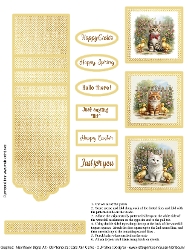 Kitten Greetings Waterfall Sheet