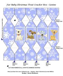 Fur Baby Christmas Cracker Treat Box - Canine