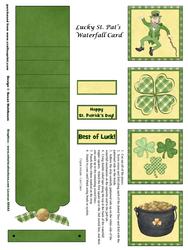 Lucky St. Pat's Waterfall Card