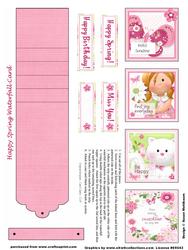 Happy Spring Waterfall Sheet