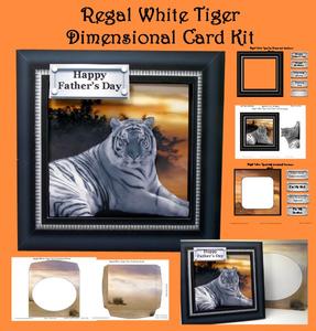 Regal White Tiger Dimensional Card Mini Kit