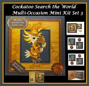 Cockatoo Search the World Multi Occasion Mini Kit Set 3