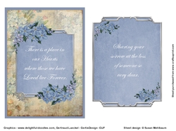 Love Lives Forever Sympathy Card Front and Insert