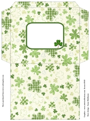 Saint Patricks Day quick fold envelope