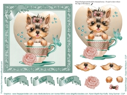 So Sweet Yorkie Topper and Decoupage