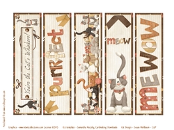 Cats Whiskers Kitty Bookmarks