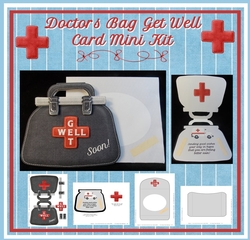 Doctor Bag Get Well Card Mini Kit
