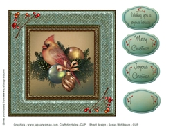 Christmas Cardinal Topper