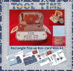 Tool Time Rectangle Pop-up Box Card Mini Kit