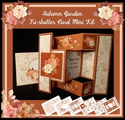 Autumn Garden Tri Shutter Card Mni Kit