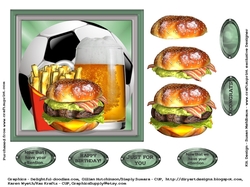 Favorite Things 6 x 6 Football/Soccer Card Topper
