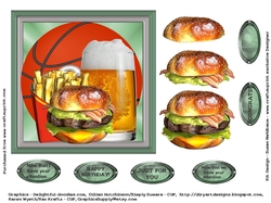 Favorite Things 6 x 6 Basketball Card Topper