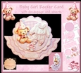 Baby Girl Scallop Rocker Card Mini Kit