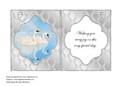 Sweet Swans Wedding or Anniversary Card Insert