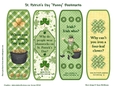 St. Patricks Day Punny Bookmarks