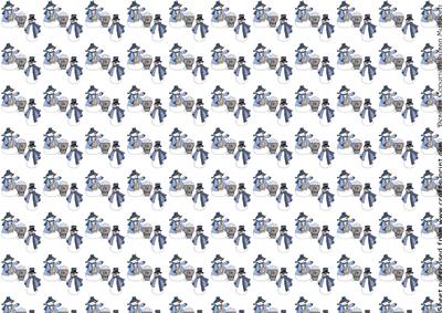 Snowmen Christmas Vellum