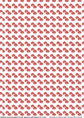 Christmas Poinsettia Vellum Sheet 1