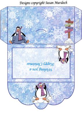 Gift Envelope/money Wallet - Penguins