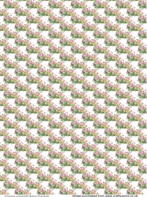 Vintage Floral Car Vellum