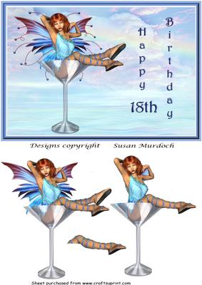 18th Birthday Card - for Female - or Male!!