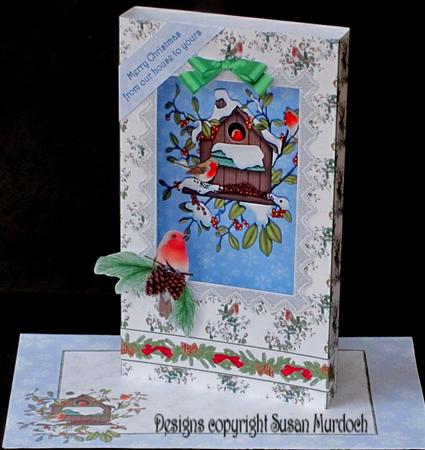 Robins Box Card Kit (folds Flat) with Matching Envelope