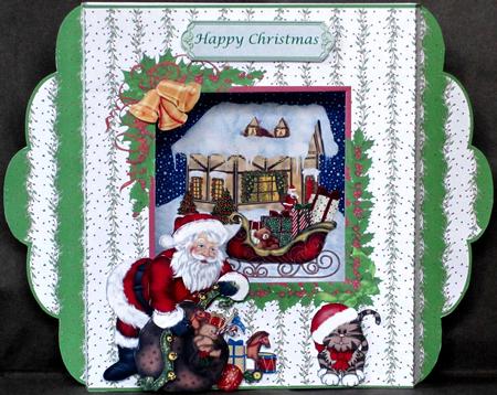 'santa's Arrival' Diorama Card Kit