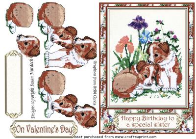 Cute Puppies - Birthday or Valentine's/anniversary Card