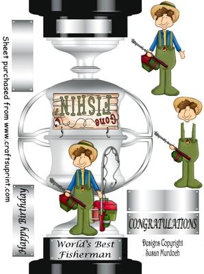Trophy Card - Fisherman