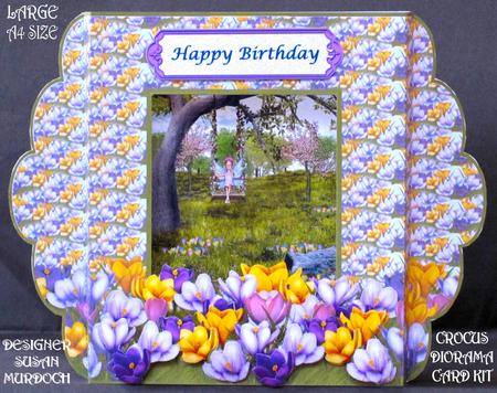 Crocus Diorama Card Kit - Large