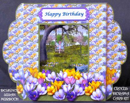 Crocus Diorama Card Kit - Small