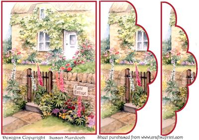 Rose Cottage Scalloped Layered Card Front