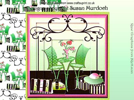 'ladies Who Lunch' (shopping/cafe) Tunnel/invertage Card Kit
