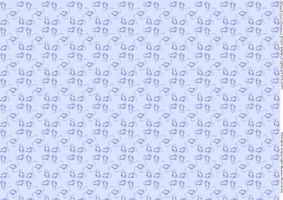 Baby Background Sheet - Footprints in Blue