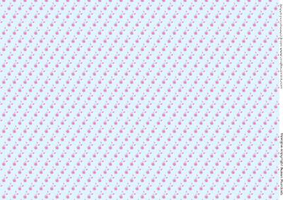 Blue Floral Vellum