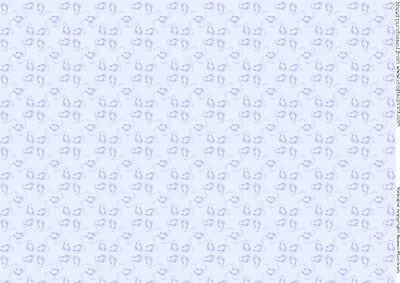 Vellum - New Baby - Blue Footprints