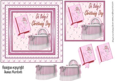 Christening Card - Baby Girl