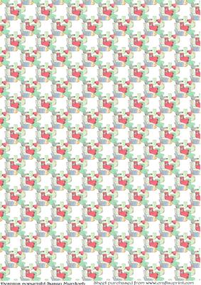 A4 Male Vellum Sheet - Socks
