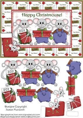 Happy Christmouse! Very Cute!