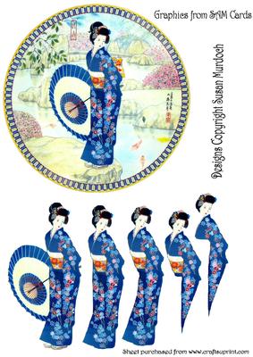 'oriental Lady' Plate Step by Step