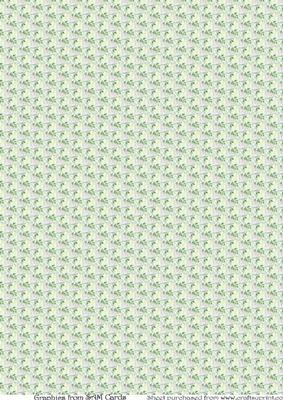 A4 Vellum - Green Foliage (oriental)