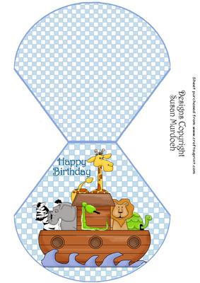 Wobble Birthday Card (for Little Boy) with Ark