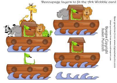 Ark Step by Step Decoupage for Boy's Birthday or New Baby