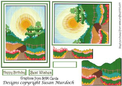 Country Scene 2 - Summer - Step by Step Card Front