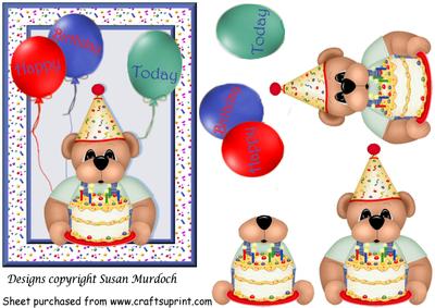 Birthday Cake Bear