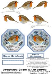Christmas Robin Step by Step for Panel Trifold - Sheet 2