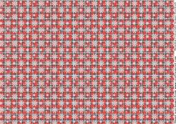 Vellum - Red Tartan & Snowflakes