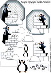 Christmas Penguins Step by Step for Panel Trifold - Sheet 2